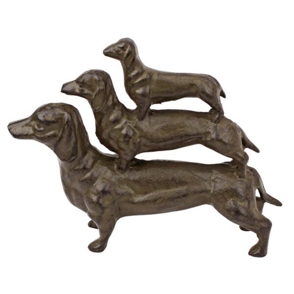 Design Toscano QH7468 2 Inch Stacked Dachshunds Statue