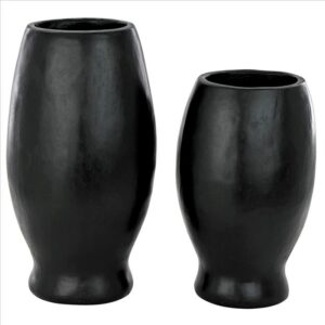 Design Toscano QL10089 3 1/2 Inch Contemporary Cubist African Mask Sculptural Vase Set