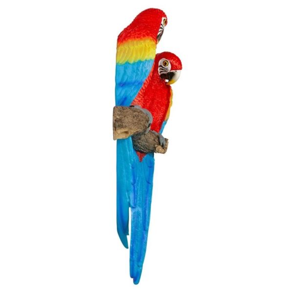 Design Toscano QL11295 9 1/2 Inch Tropical Scarlet Macaws