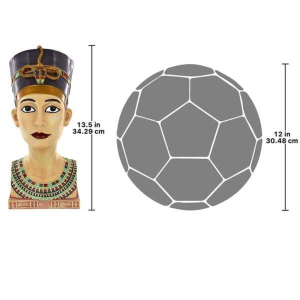 Design Toscano QL1242213 8 1/2 Inch Large Queen Nefertiti Bust