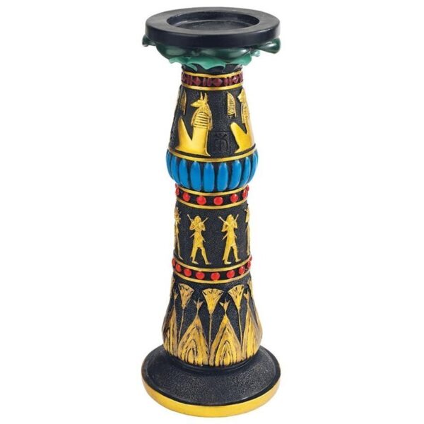 Design Toscano QL12459 3 1/2 Inch Rameses Egyptian Candlestick