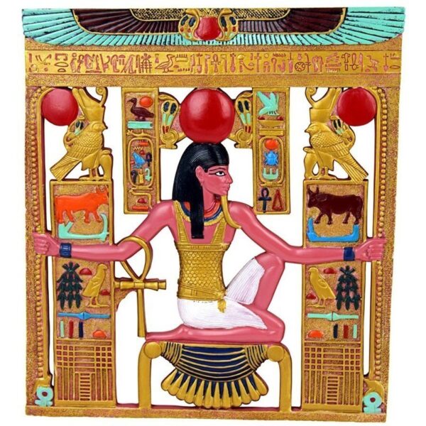 Design Toscano QL1248210 9 1/2 Inch Medium King Tut Cartouche Wall Sculpture