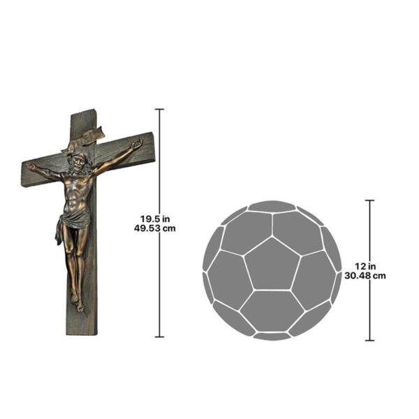 Design Toscano QL1384 13 Inch Crucifixion Cross of Jesus Christ