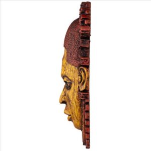 Design Toscano QL14503 6 1/2 Inch Queen Mother Iyoba African Wall Mask Sculpture