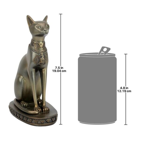 Design Toscano QL14522 3 Inch Medium Bastet Cat Goddess of Ancient Egypt Statue