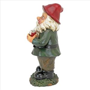 Design Toscano QL1530771 6 Inch Foul Finger Tipsy Tim Garden Gnome