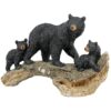 Design Toscano QL1559498 16 Inch Momma Black Bear with Cubs Statue