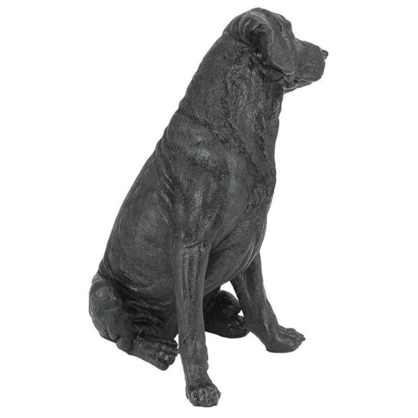 Design Toscano QL156176 9 Inch Labrador Retriever Dog Statue - Black