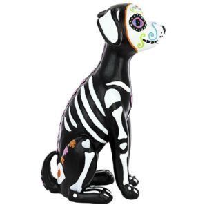 Design Toscano QL180927 3 1/2 Inch Dia de los Muertos El Perro Skeleton Dog