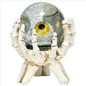 Design Toscano QL181013 5 1/2 Inch All Seeing Eye of the Skeleton Water Globe