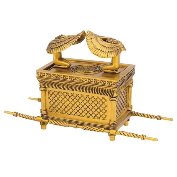 Design Toscano QL18429 11 1/2 Inch Ark of the Covenant Box - Faux Gold