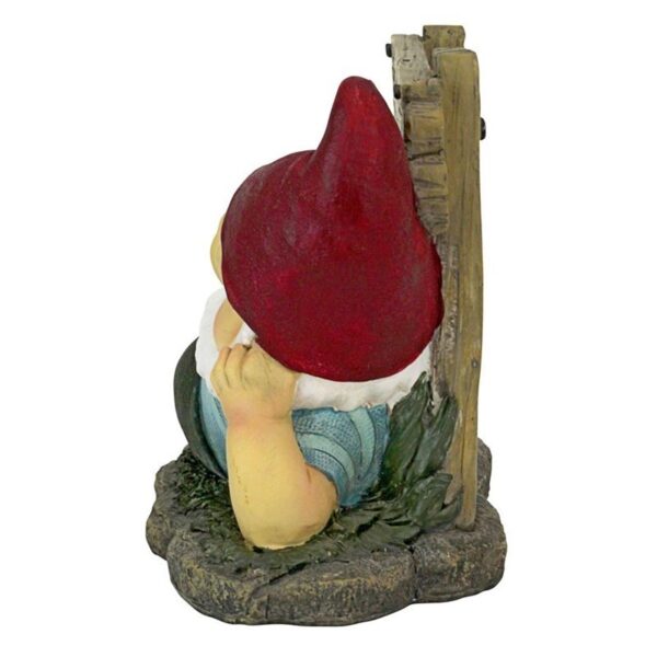 Design Toscano QL306802 8 Inch Irving Gnomlim Resting Gnome Statue