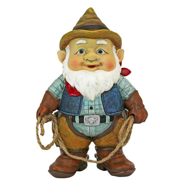 Design Toscano QL307232 6 1/2 Inch Country Cowboy Klaus Gnome Statue