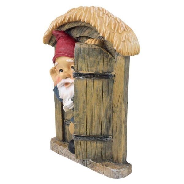 Design Toscano QL4281 6 Inch Door Gnome Tree Sculpture