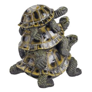 Design Toscano QL56360 7 1/2 Inch Medium Threes a Crowd Turtle Statue