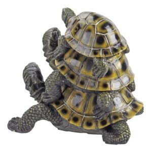 Design Toscano QL56360 7 1/2 Inch Medium Threes a Crowd Turtle Statue