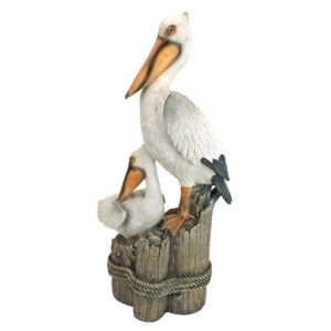 Design Toscano QL56458 9 Inch Oceans Perch Pelican Statue