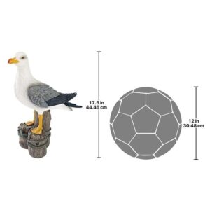 Design Toscano QL56461 12 Inch Dockside Seagull Statue