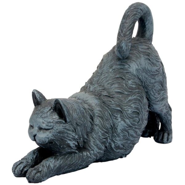 Design Toscano QL57118 12 Inch Playful Cat Stretching Statue