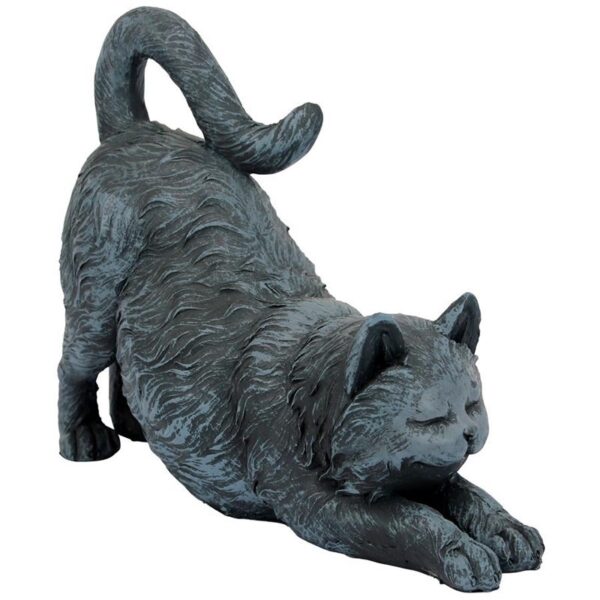 Design Toscano QL57118 12 Inch Playful Cat Stretching Statue