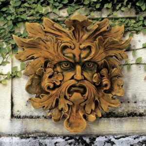 Design Toscano QL57154 12 Inch Oak King Green Man Plaque