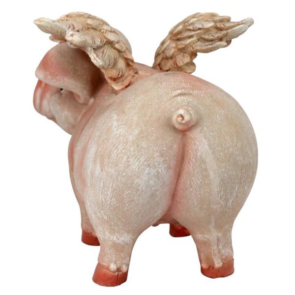 Design Toscano QL57203 8 Inch Flying Pig Statue Standing