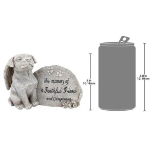 Design Toscano QL593931 6 Inch Forever in Our Hearts Dog Statue