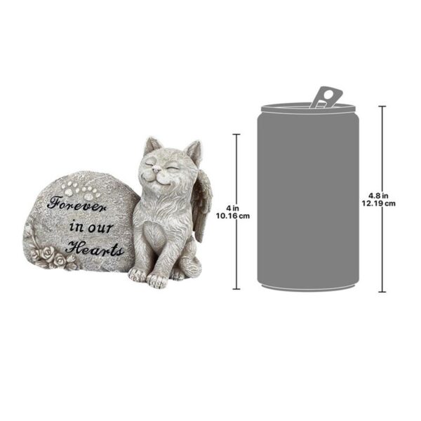 Design Toscano QL593932 6 Inch Forever in Our Hearts Memorial Cat Statue