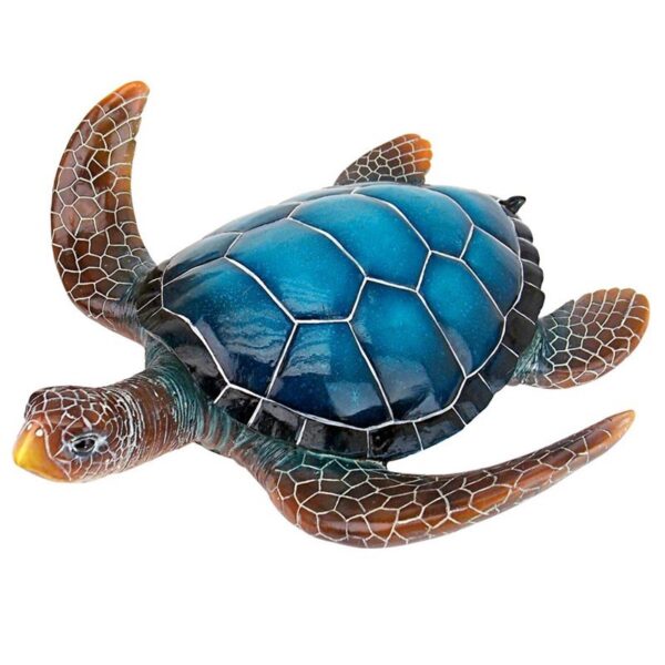 Design Toscano QL59584 14 Inch Large Blue Sea Turtle Statue