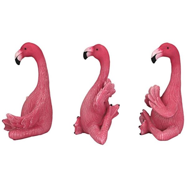 Design Toscano QL60051 4 1/2 Inch Flamingos, Set of 3