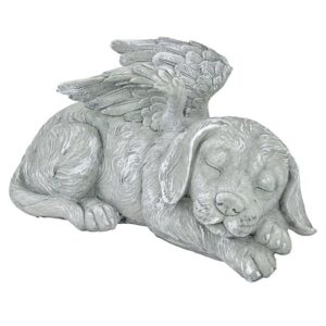 Design Toscano QL6079 10 Inch Dog Angel Memorial Statue