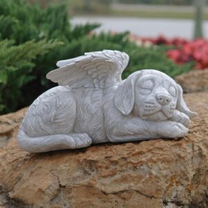 Design Toscano QL6079 10 Inch Dog Angel Memorial Statue