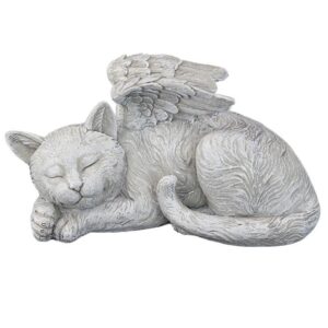 Design Toscano QL6080 10 Inch Cat Angel Memorial Statue