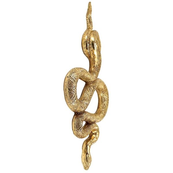 Design Toscano QL70158 9 1/2 Inch Egyptian Snake Wall Sculpture