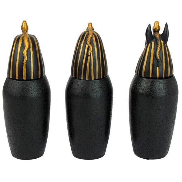 Design Toscano QL912318 2 1/2 Inch Canopic Jars of The Pharaohs Tomb, Set of 3