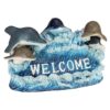 Design Toscano QM13001 12 1/2 Inch Dolphin Welcome Sign