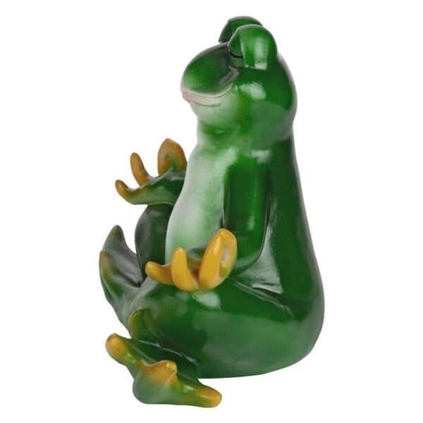 Design Toscano QM13096 12 Inch Strike a Trike a Pose Yoga Frog Statue