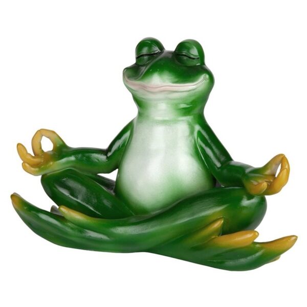 Design Toscano QM13096 12 Inch Strike a Trike a Pose Yoga Frog Statue