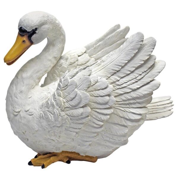 Design Toscano QM135371 7 Inch Swan of The Lake Garden Statue