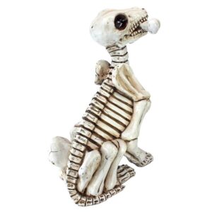 Design Toscano QM14021 9 Inch Fetch the Skeleton Dog Statue