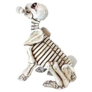 Design Toscano QM14021 9 Inch Fetch the Skeleton Dog Statue