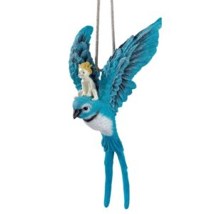 Design Toscano QM14023 6 Inch Thumbelina Fairy on Bird Hanging