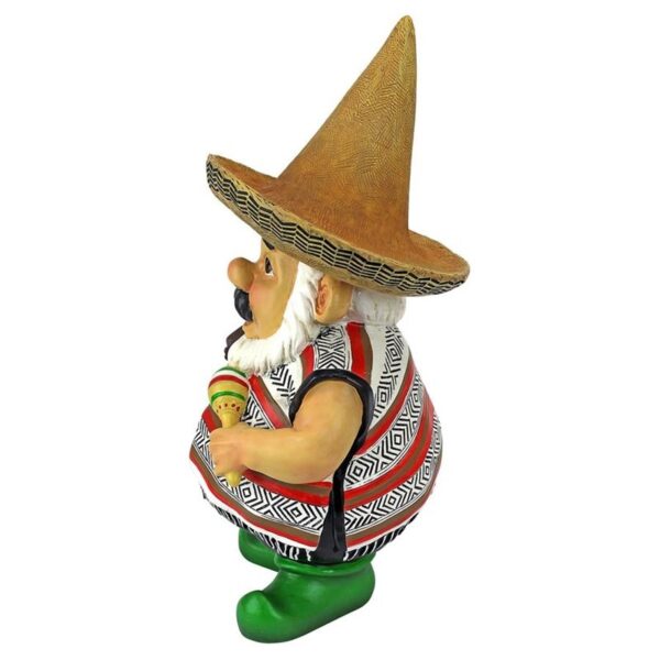 Design Toscano QM16034 6 1/2 Inch Pancho the Mariachi Garden Gnome Statue