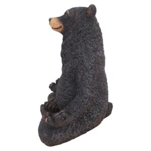 Design Toscano QM16037 7 1/2 Inch Being One with The Honey Zen Bear Statue