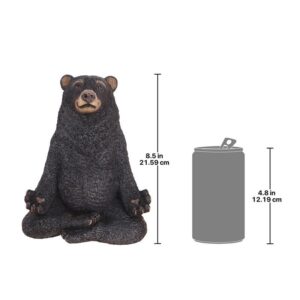 Design Toscano QM16037 7 1/2 Inch Being One with The Honey Zen Bear Statue