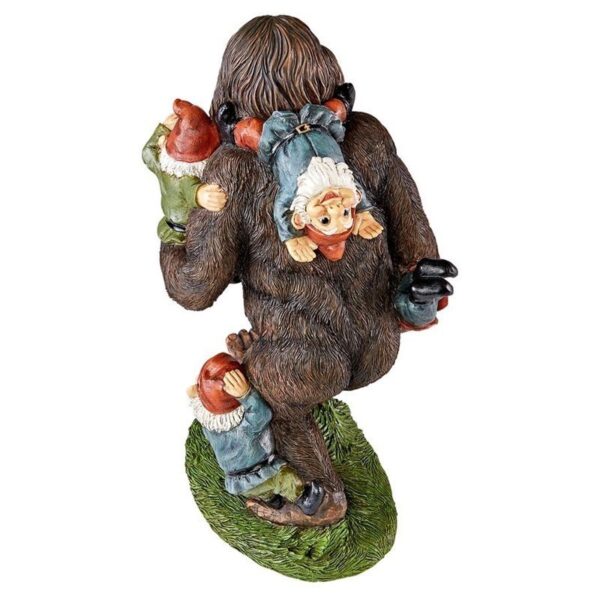 Design Toscano QM16042 10 1/2 Inch Schlepping Garden Gnomes Bigfoot Statue