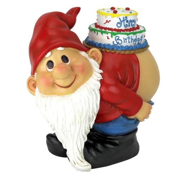 Design Toscano QM17044 7 Inch Loonie Moonie Happy Birthday Gnome