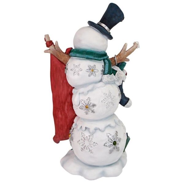 Design Toscano QM18002 9 1/2 Inch Snowman Welcome Statue