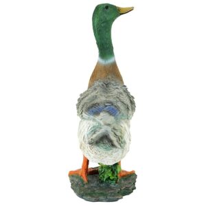 Design Toscano QM18989 9 1/2 Inch Mallard Duck Statue