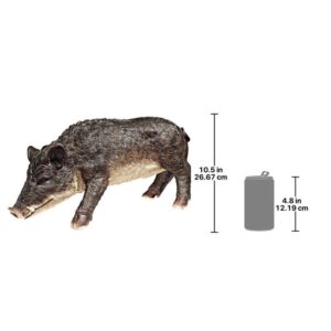 Design Toscano QM19624 11 Inch Razorback Wild Boar Statue